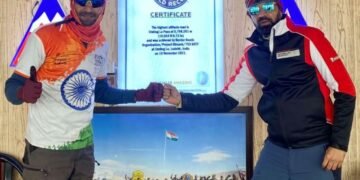 Jay Patel & Vishwaraj Jadeja Paid Tribute to Indian Soldiers at the World’s Highest Motorable Road