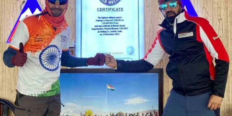 Jay Patel & Vishwaraj Jadeja Paid Tribute to Indian Soldiers at the World’s Highest Motorable Road