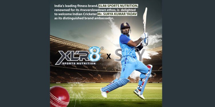 India’s Leading Fitness Brand XLR8 SPORTS NUTRITON Signs Cricketer Surya Kumar Yadav as Brand Ambassador